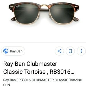 Gold Ray-Ban Clubmasters